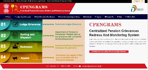 72453 Pensioner Complaints Resolved on CPENGRAMS Portal in 2023