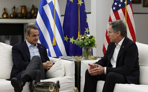 Blinken meets Greek PM , voiced concern over Gaza crisis