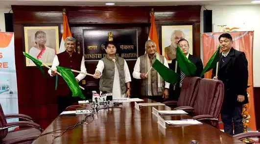 Scindia Flags Off Daily Flight Connecting Ayodhya, Gwalior, Bangalore & Delhi