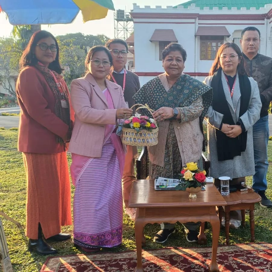 Governor Manipur, Post Master Lukhram Radheshyam Singh met with five officials at Raj Bhavan