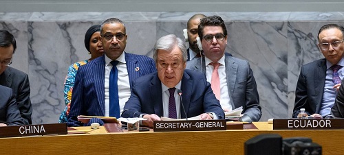 Guterres deplores violence, extends solidarity with the people of Ecuador