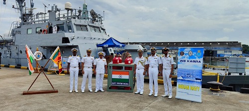 INS Kabra Arrives At Colombo In Sri Lanka