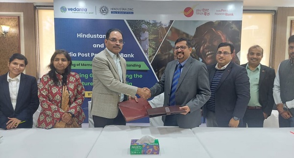 India Post Payments Bank Inks MoU with Hindustan Zinc to Offer Financial Inclusion Services to Its CSR Beneficiaries
