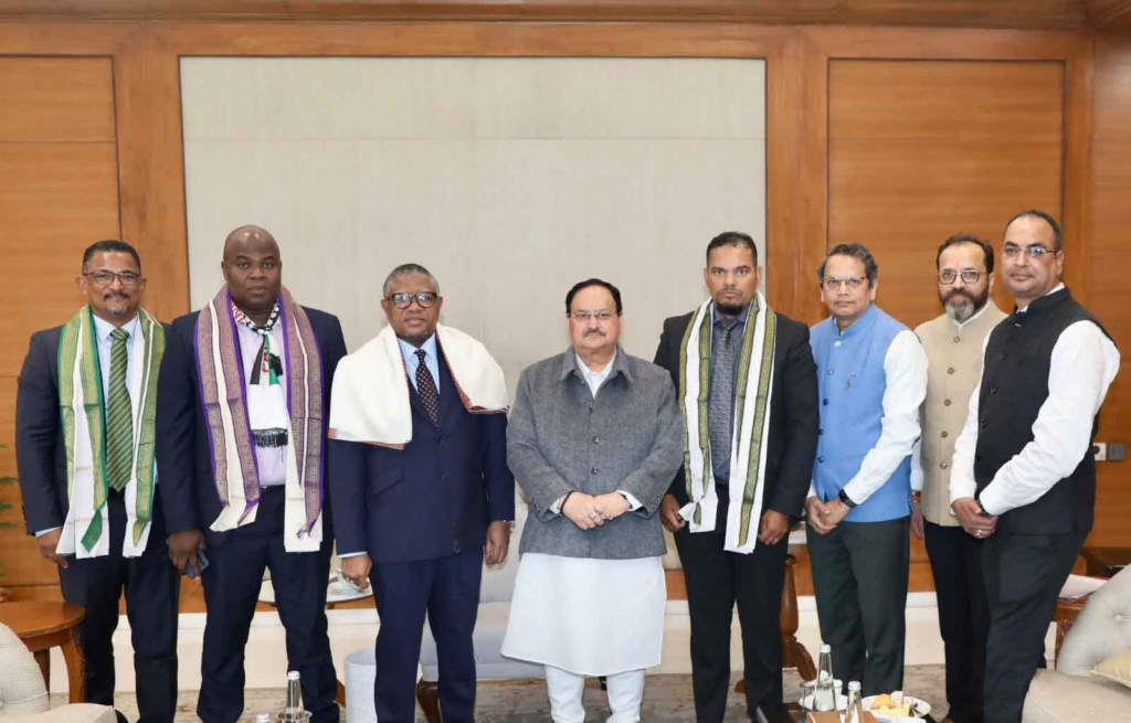 Delegation of South Africa’s Ruling Party Meets BJP President JP Nadda