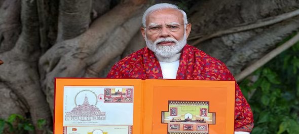 PM Narendra Modi Releases Commemorative Postage Stamps on Ayodhya’s Ram Temple Prior to Consecration
