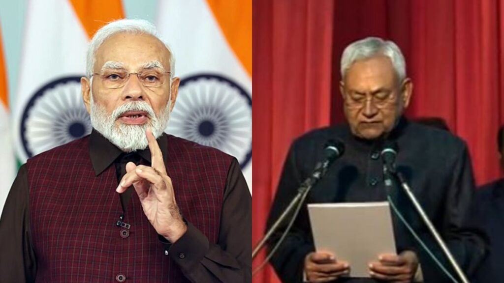 PM Modi Congratulates Nitish Kumar on Taking Oath as Bihar CM