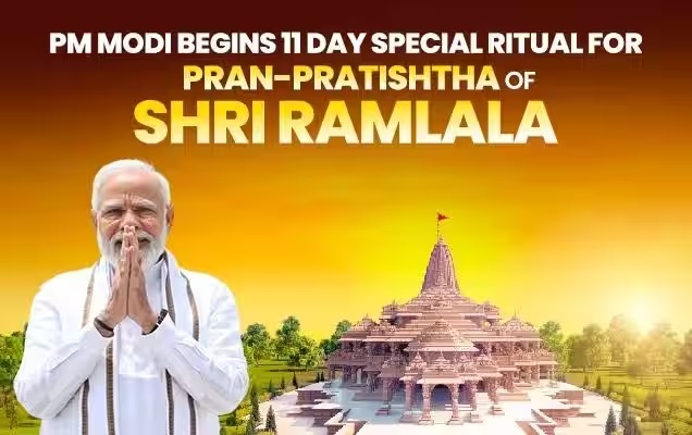 PM Modi Begins 11-Day Special Ritual for Pran Pratishtha of Shri Ramlala