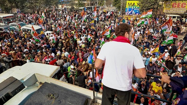 Rahul Gandhi Continues 7th Day of Nyay Yatra in Assam