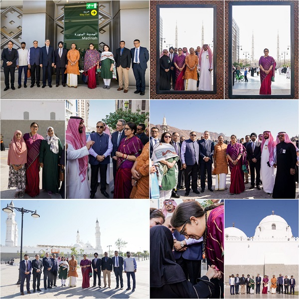 Smriti Irani, Muraleedharan Led Delegation Make Historic Visit to Madinah