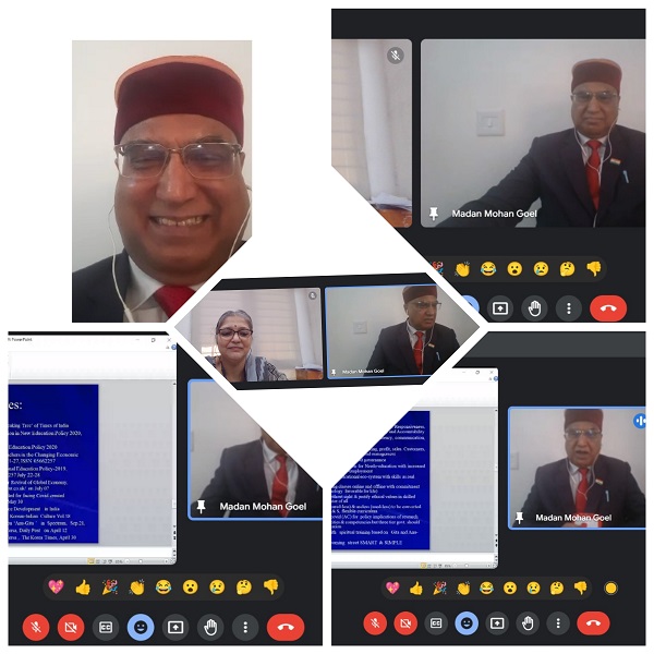 The academic leadership must possess spiritual intelligence (SI) more than artificial intelligence (AI) for endeavors of needo-governance: Prof M.M. Goel