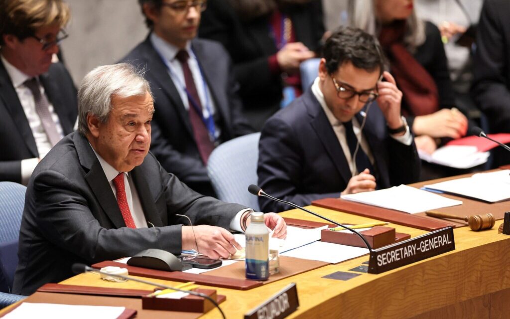 UNSG says rejection of two-State solution by Israel ‘unacceptable’