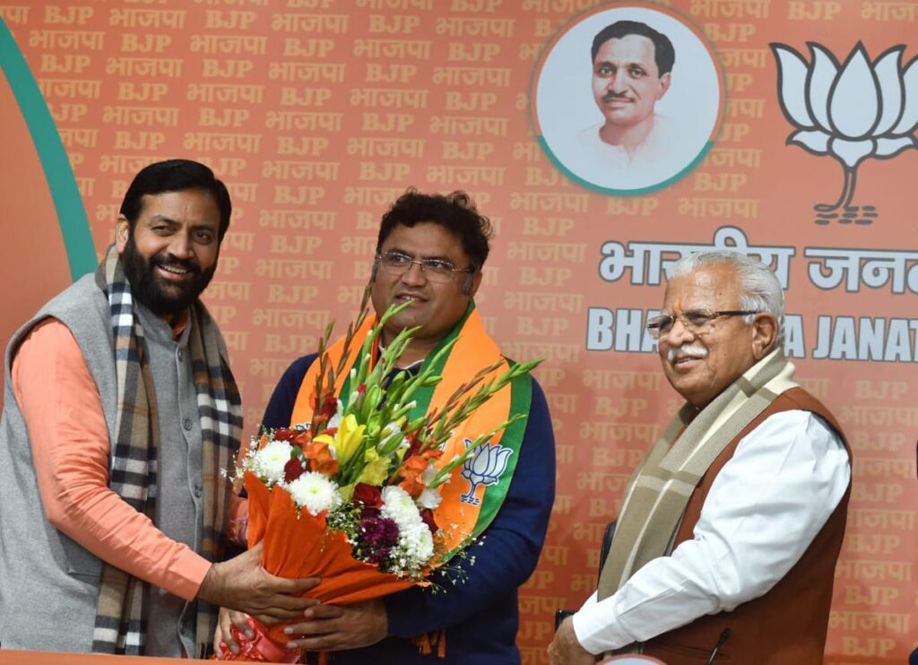 Ashok Tanwar, a former Haryana MP (AAP), joined the Bharatiya Janata Party
