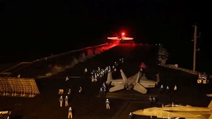 US airstrikes hit Houthi targets in central Yemen