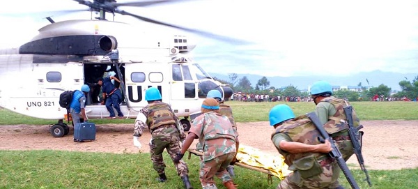 2 South African peacekeepers injured in attack on UN helicopter in DR Congo 