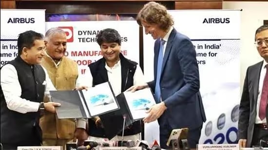 Airbus Teams with Dynamatic Technologies for A220 Aircraft Doors in India