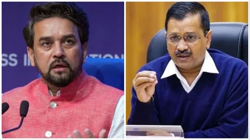 Anurag Thakur Lambasts Delhi CM Arvind Kejriwal Over Allegations of Corruption