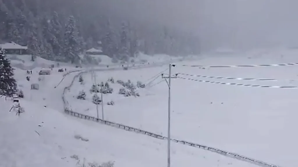 Numerous flights are stranded and forced to cancel due to heavy snowfall in Kashmir Valley