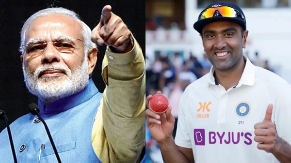 PM Modi Congratulates Ashwin on 500 Test Wickets