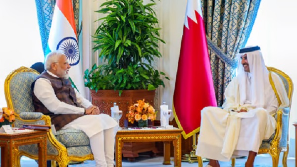 PM Modi Expresses Gratitude to Amir of Qatar for Care of Indian Community
