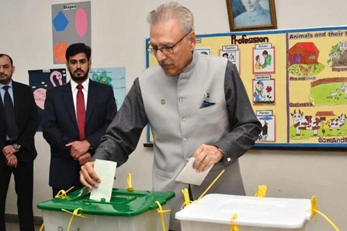 President Arif Alvi says EVMs could have averted delayed election results