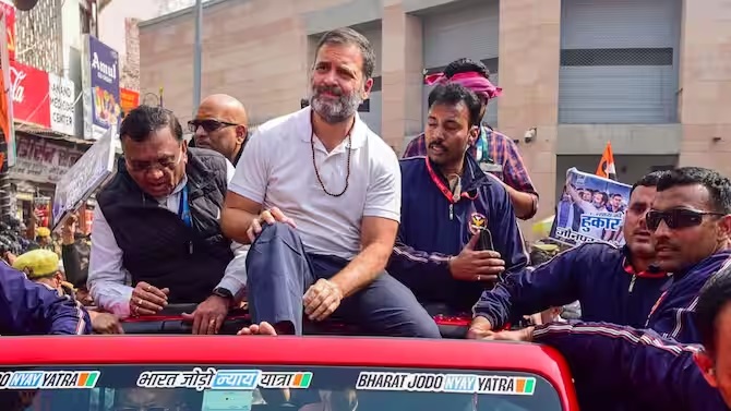 Rahul Gandhi’s Bharat Jodo Nyay Yatra Makes Way into PM Modi’s Varanasi Constituency