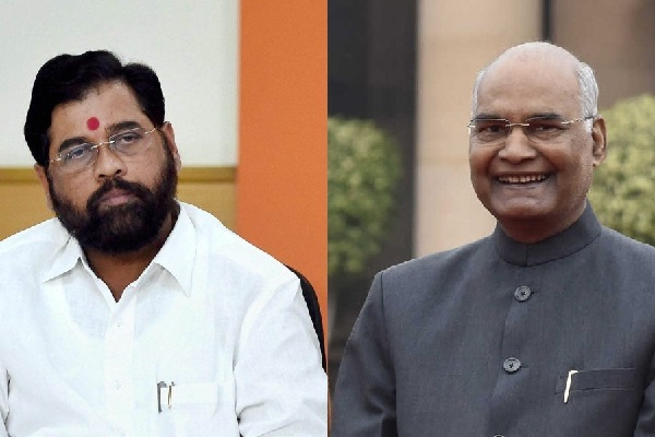 Shinde of the Shiv Sena writes Ram Nath Kovind to support simultaneous polling