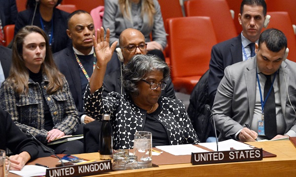 US vetoed Algeria resolution calls for immediate ceasefire in Gaza