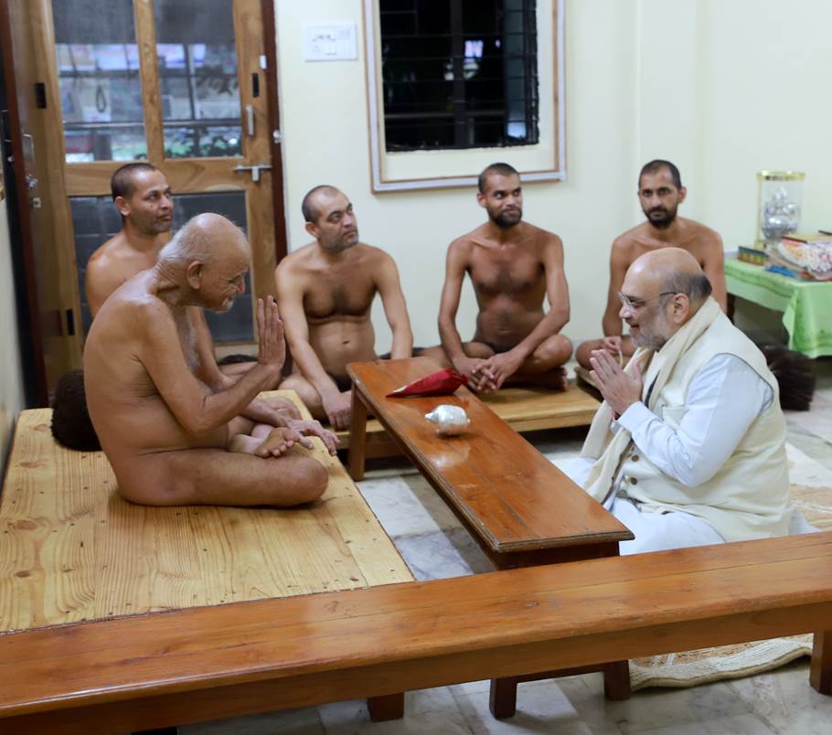 Amit Shah Mourns Demise of Param Pujya Acharya Shri 108 Vidyasagar Ji Maharaj