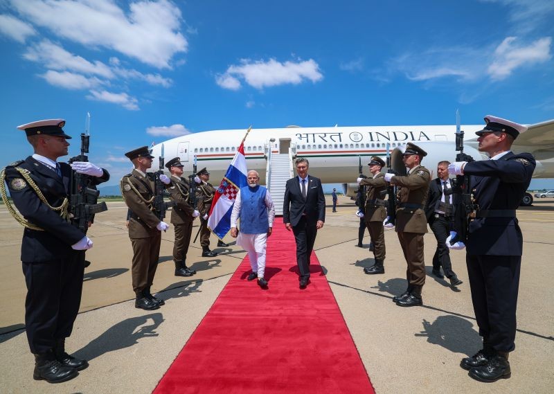 Modi arrives in Croatia to strengthen bilateral ties
