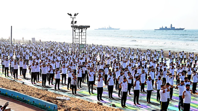 India Sets New Guinness World Record with 3.01 Lakh People at Yoga Day Event in Visakhapatnam