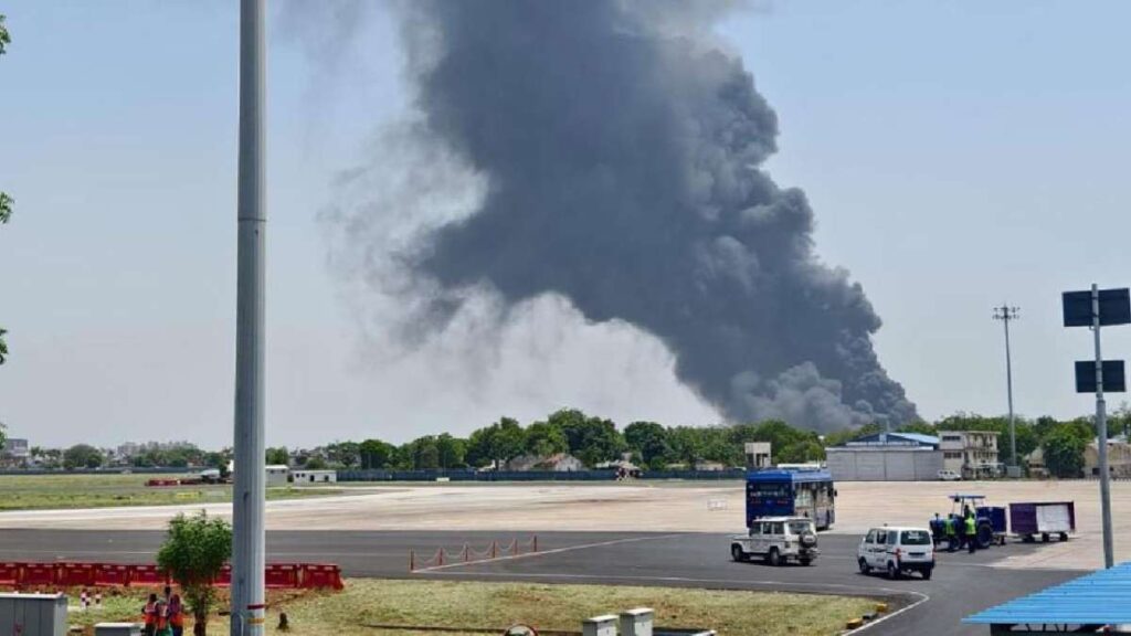 Air India Dreamliner Crashes Near Ahmedabad Airport; Rescue Operations Underway