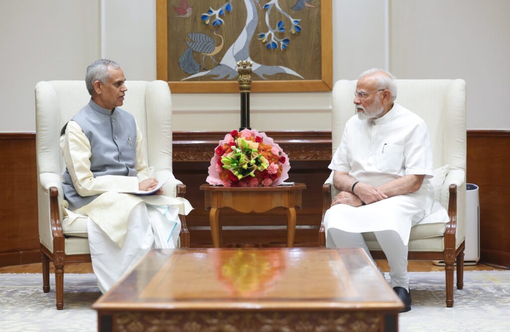Gujarat Governor Meets PM Modi in Delhi