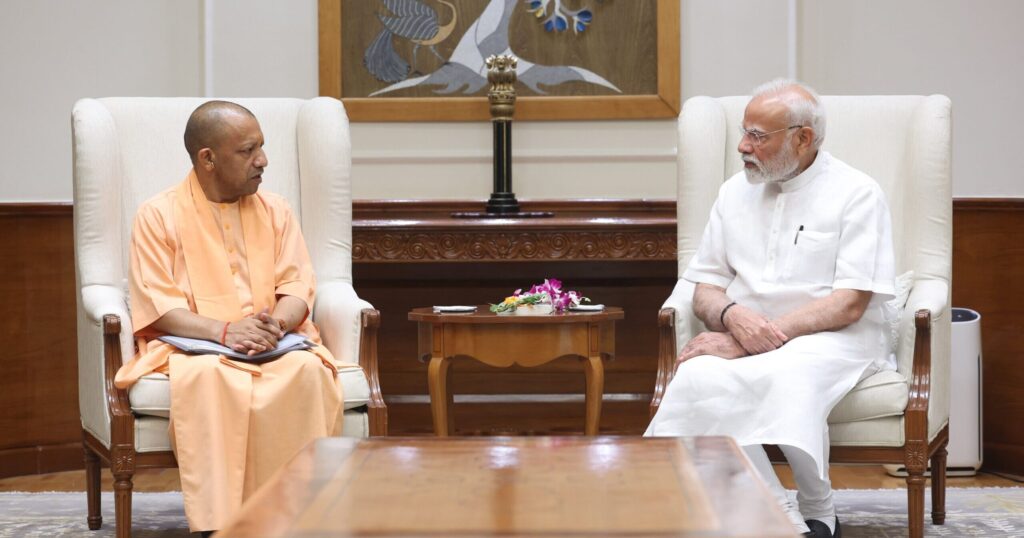 UP CM Yogi Adityanath Meets PM Modi in Delhi