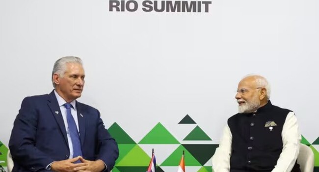 PM Modi Meets Cuban President, Discusses UPI…