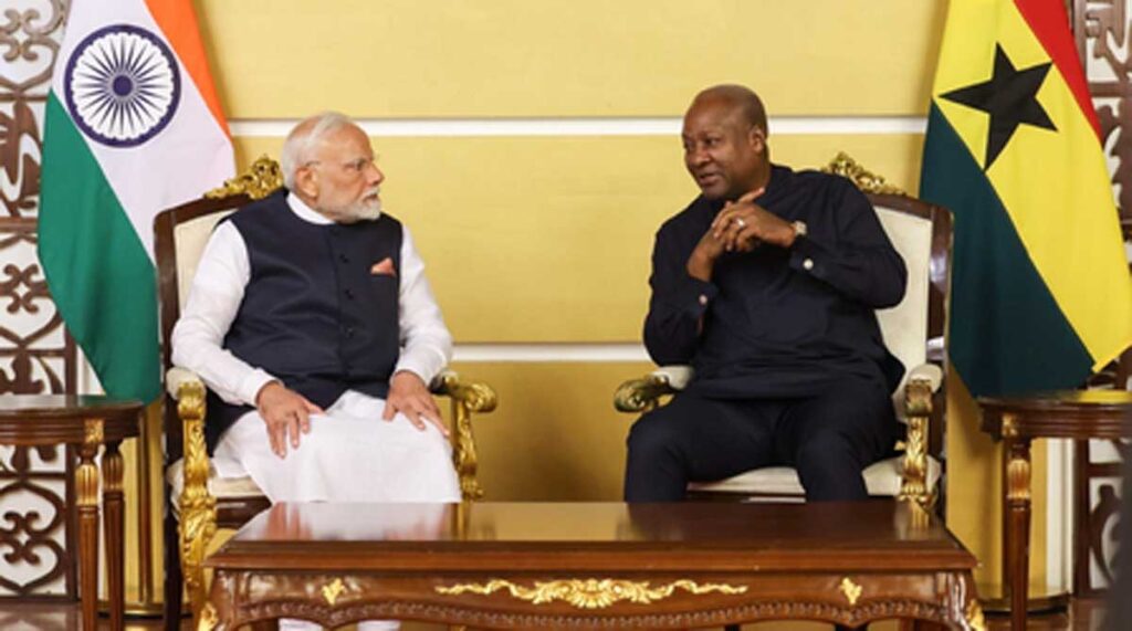PM Modi Meets Ghanaian President Mahama, Elevates Ties to Comprehensive Partnership