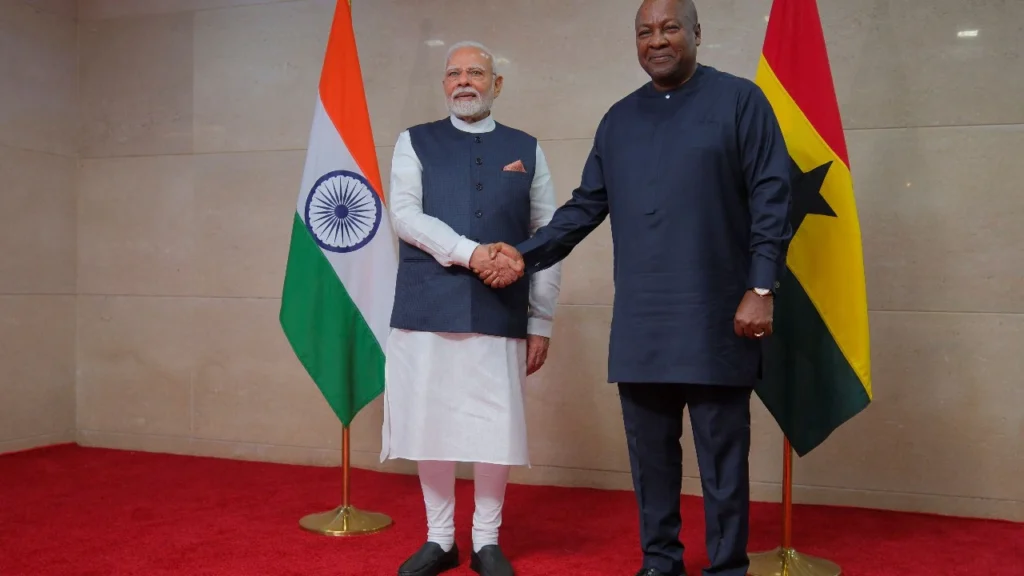 “India Ready to Double Trade, Share UPI with Ghana,” Says PM Modi