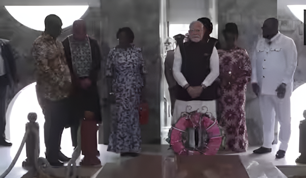 PM Modi Pays Tribute to Ghana’s Founding Father at Nkrumah Memorial Park
