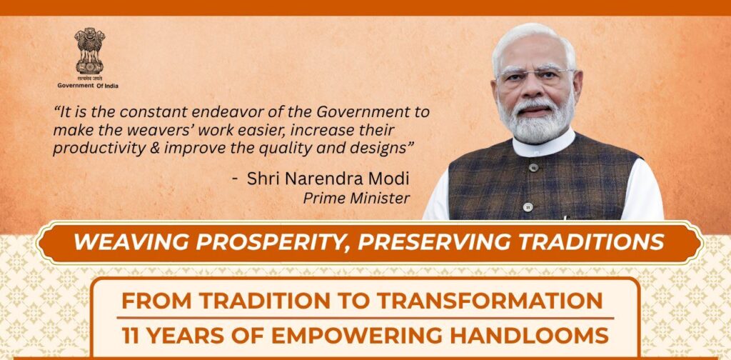 PM Modi Extends Wishes on National Handloom Day