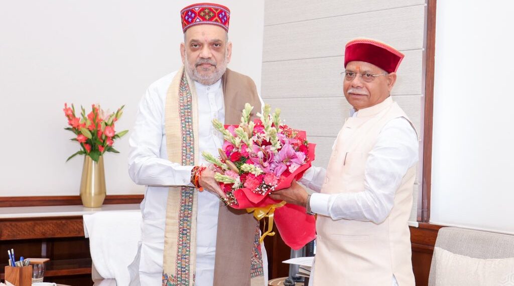 Himachal Governor Shiv Pratap Shukla Meets HM Amit Shah