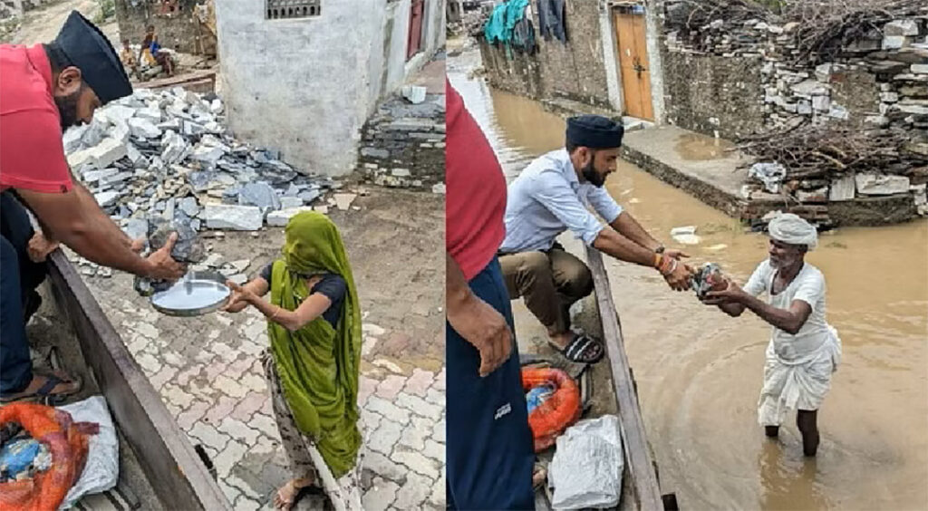 RSS Volunteers Lead Relief in Flood-Hit Uttarkashi, Pauri Garhwal