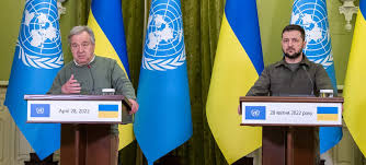 UNSG hails peace efforts in Ukraine, readiness to support