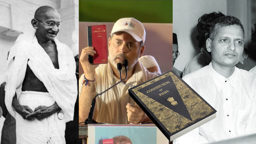 Rahul Gandhi’s Red Book Rhetoric: False Claims on Gandhi, Godse, and Bharat’s Constitution