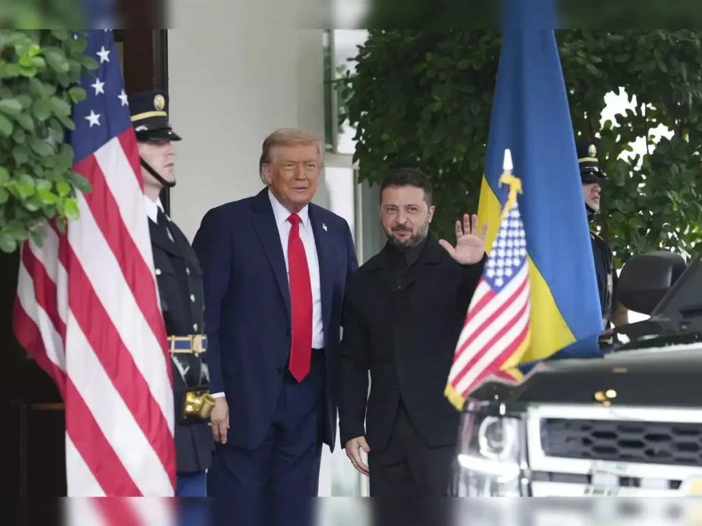 EU hails Trump peace efforts, Zelenskyy meeting at WH