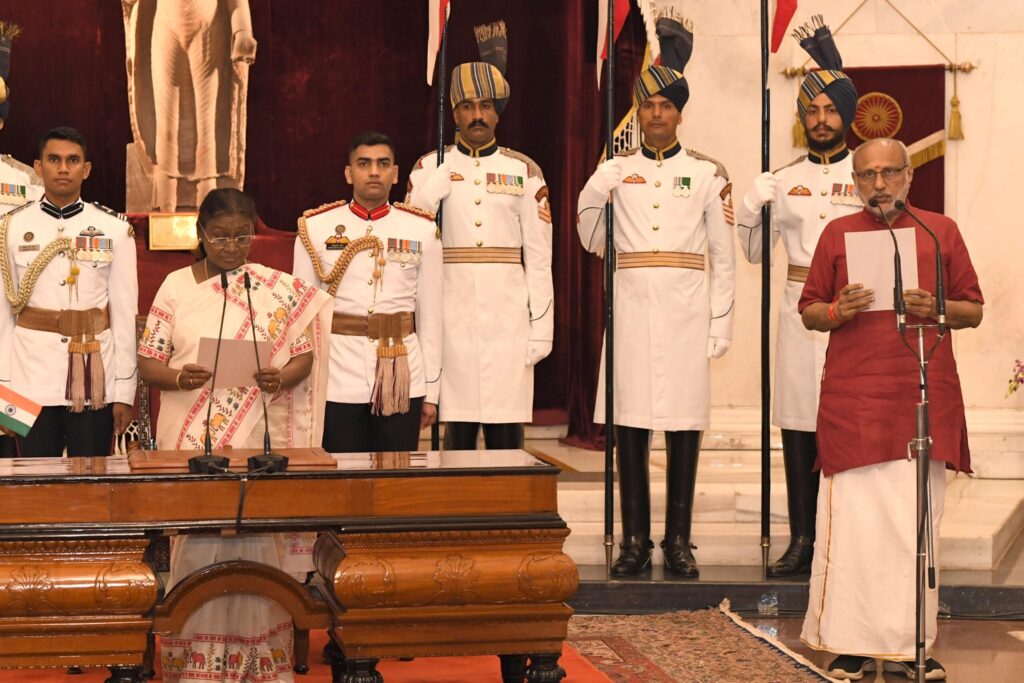 C P Radhakrishnan Sworn In as India’s 15th Vice President