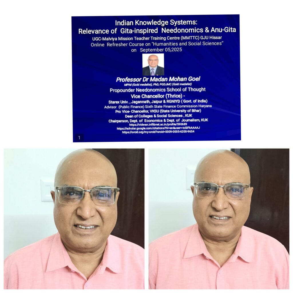 Indian Knowledge Systems is a strategic move for Holistic Development of learners: Prof. M.M. Goel