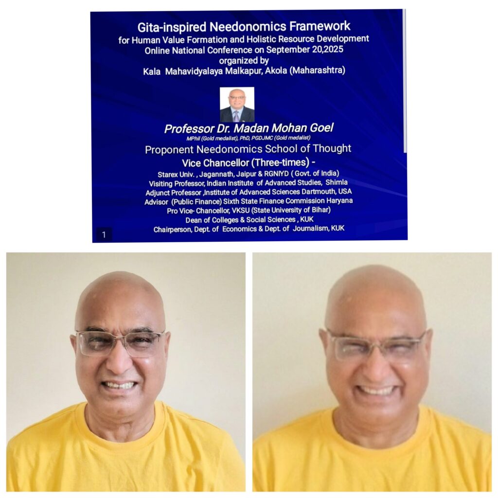 Online etiquette must guide the shift from fading values to new virtues in the mindful era, Prof. M. M. Goel told a national conference in Akola