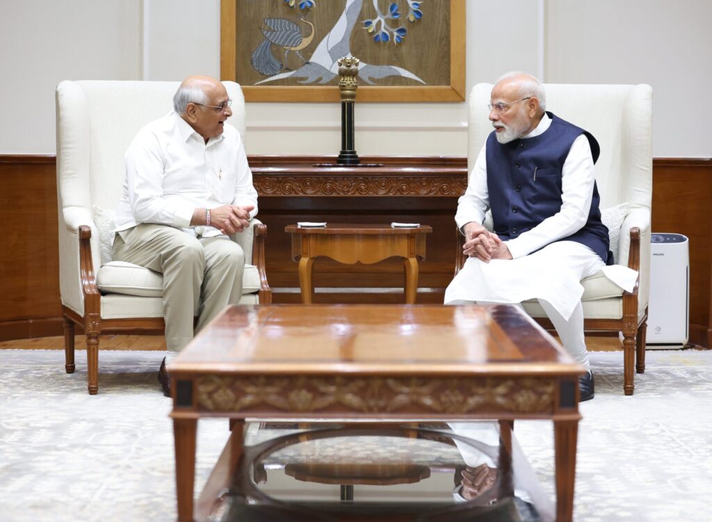 Gujarat CM Bhupendra Patel Meets PM Modi in New Delhi