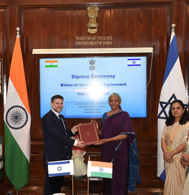 India, Israel Ink Bilateral Investment Agreement in New Delhi