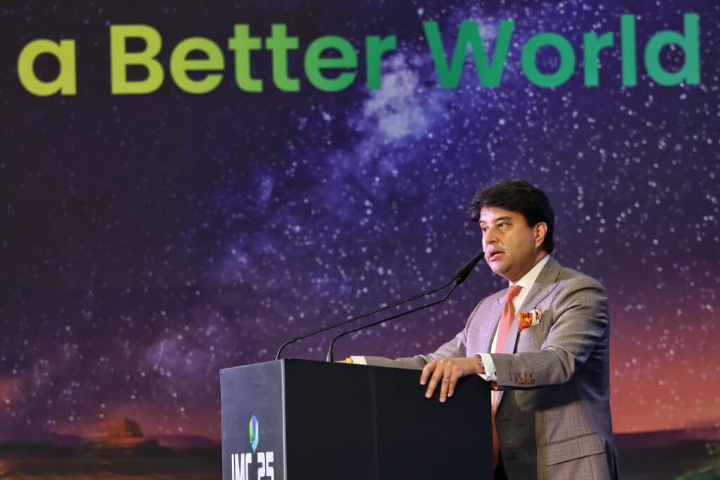“Sky-led Change Transforms Life on Earth”: Scindia at IMC 2025