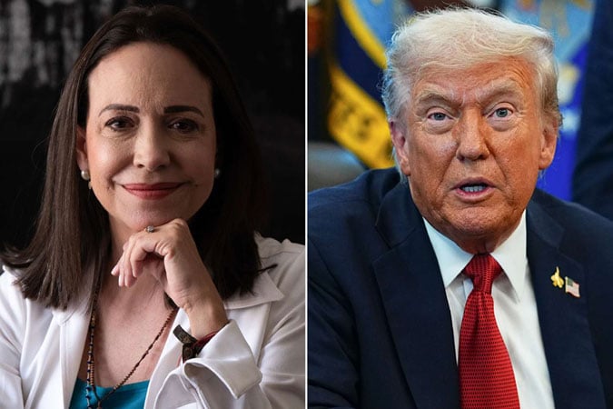 Trump claims helping Machado on several occasions, “I didn’t say give your Noble to me’